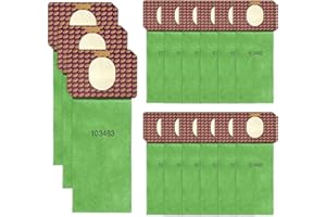 KERNEED 15 Pack 103483 Micro Filter Bags Replacement for ProTeam 3.25 Quart Upright Vacuum: ProForce 1200XP and 1500XP, Replace Part #103483