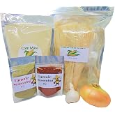 Tamale Kit- Includes 2 Seasoning Packs, 25 Corn Husks, Corn Masa, 1 Onion, 1 Garlic Bulb (Makes 2 Dozen Tamales). Great for Any Occasion. - Country Creek Acres