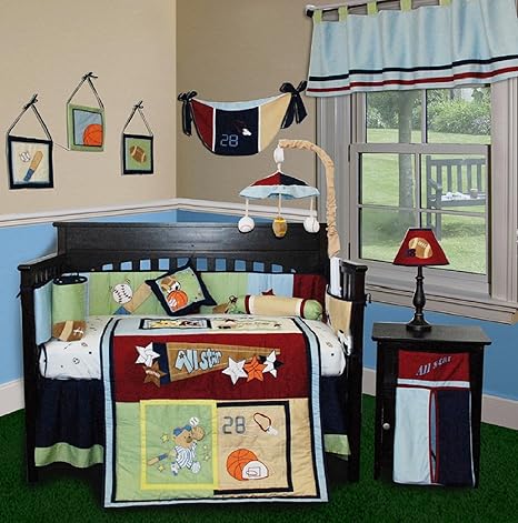 crib bedding with mobile