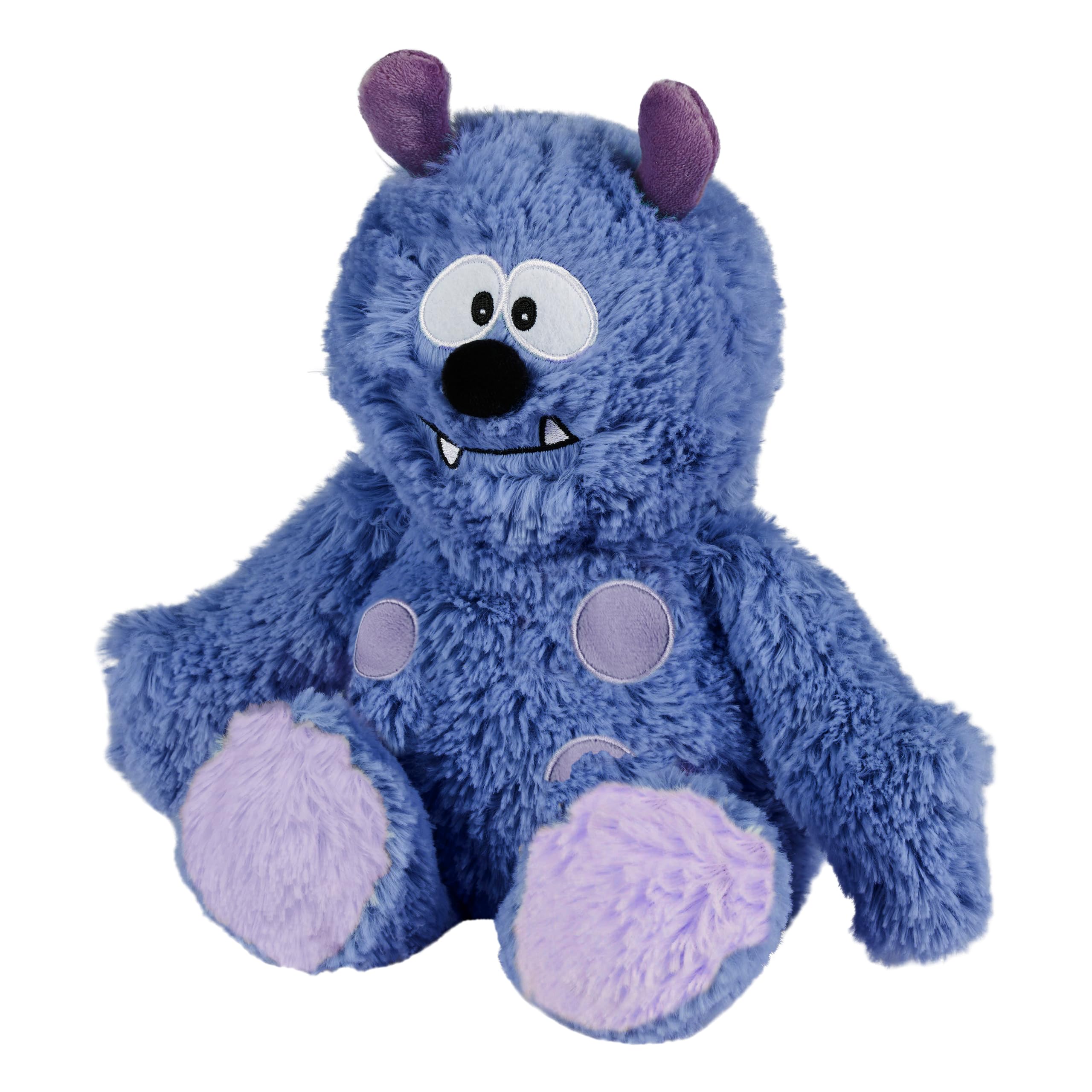 Warmies Plush Blue Monster Microwavable Weighted Teddy with French Lavender Scent, Hot or Cold for Cool Relaxation and Warm Relief