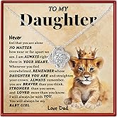 To My Daughter Necklace from Dad - Meaningful Father Daughter Jewelry Gift with Message Card - Birthday, Christmas, Graduation Gift from Father