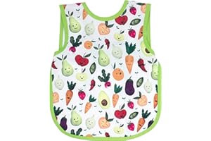 BapronBaby Market Fresh Bapron - No Neck Tie Safer Bib for Baby & Toddler - Soft Waterproof Stain Resistant - Machine Washable - Sz Baby/Toddler 6m-3T