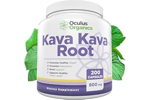Dandy Decor by Ko & Co Oculus Organics Kava Kava Capsules (200 Capsules / 800mg Serving) | Kava Kava Supplement | Kava Kava Root Extract | Kava Tea | Stress Supplements |…