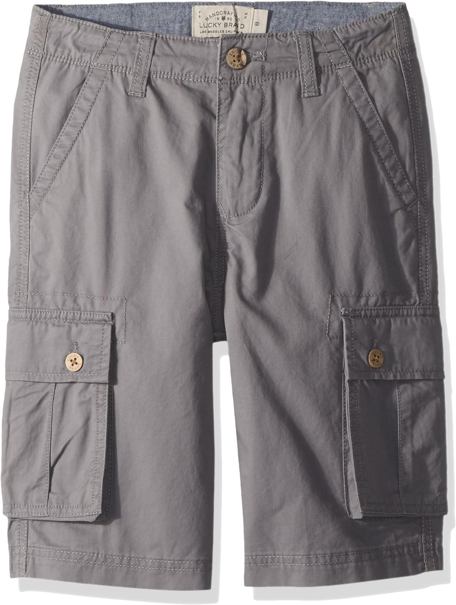 Lucky Brand Boys' Solid Cargo Shorts