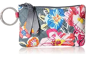 Vera Bradley Women's Cotton Zip ID Case Wallet, Pretty Posies, One Size