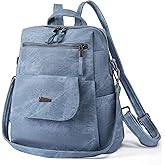 GAEKEAO Backpack Purse for Women Designer PU Leather Fashion Ladies Handbags Convertible Shoulder Bag for Travel Work College