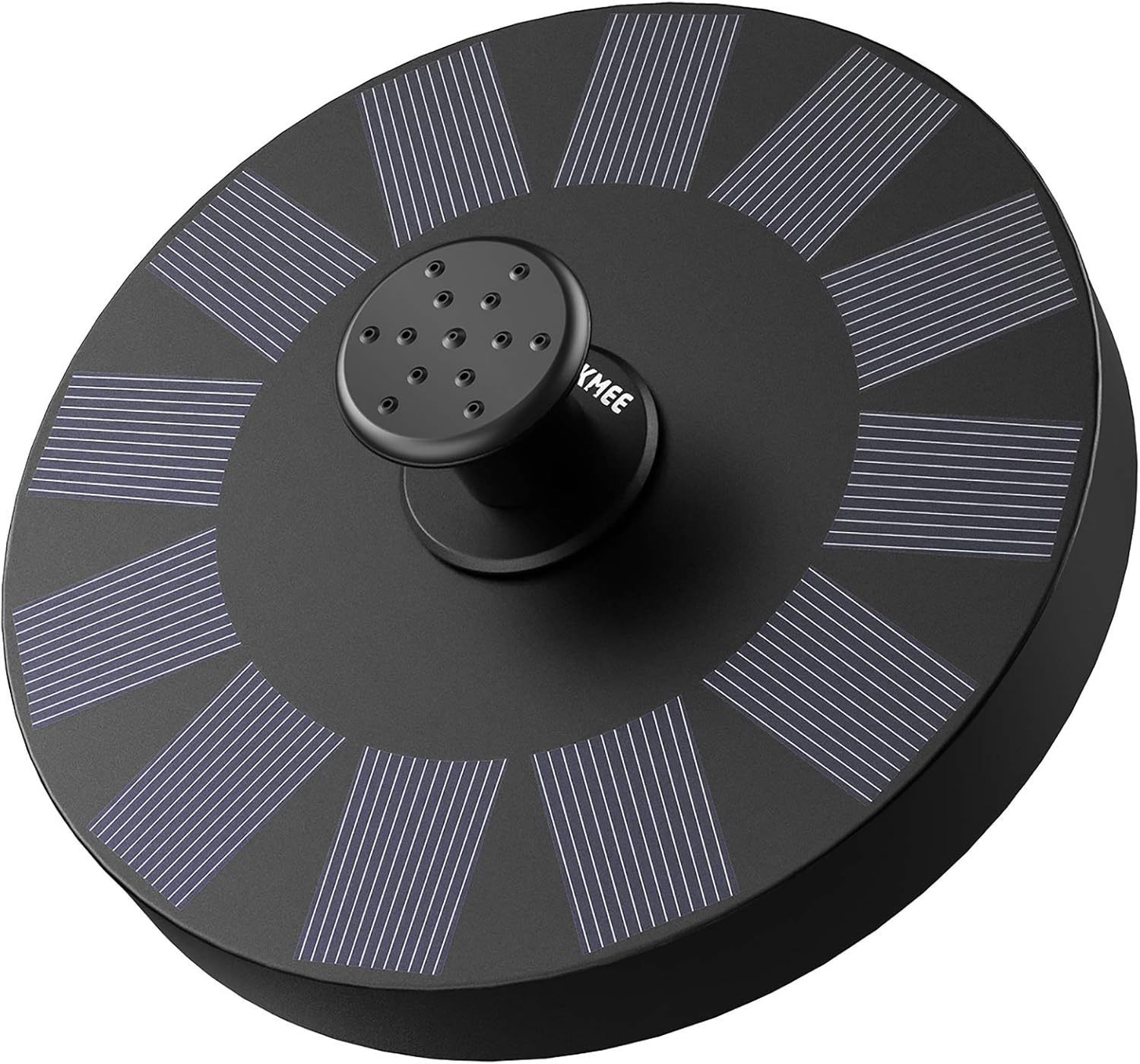 OKMEE OKSF-03 Bird Bath Fountain, Solar Power Pump with 5 Nozzle, Black : Garden & Outdoor