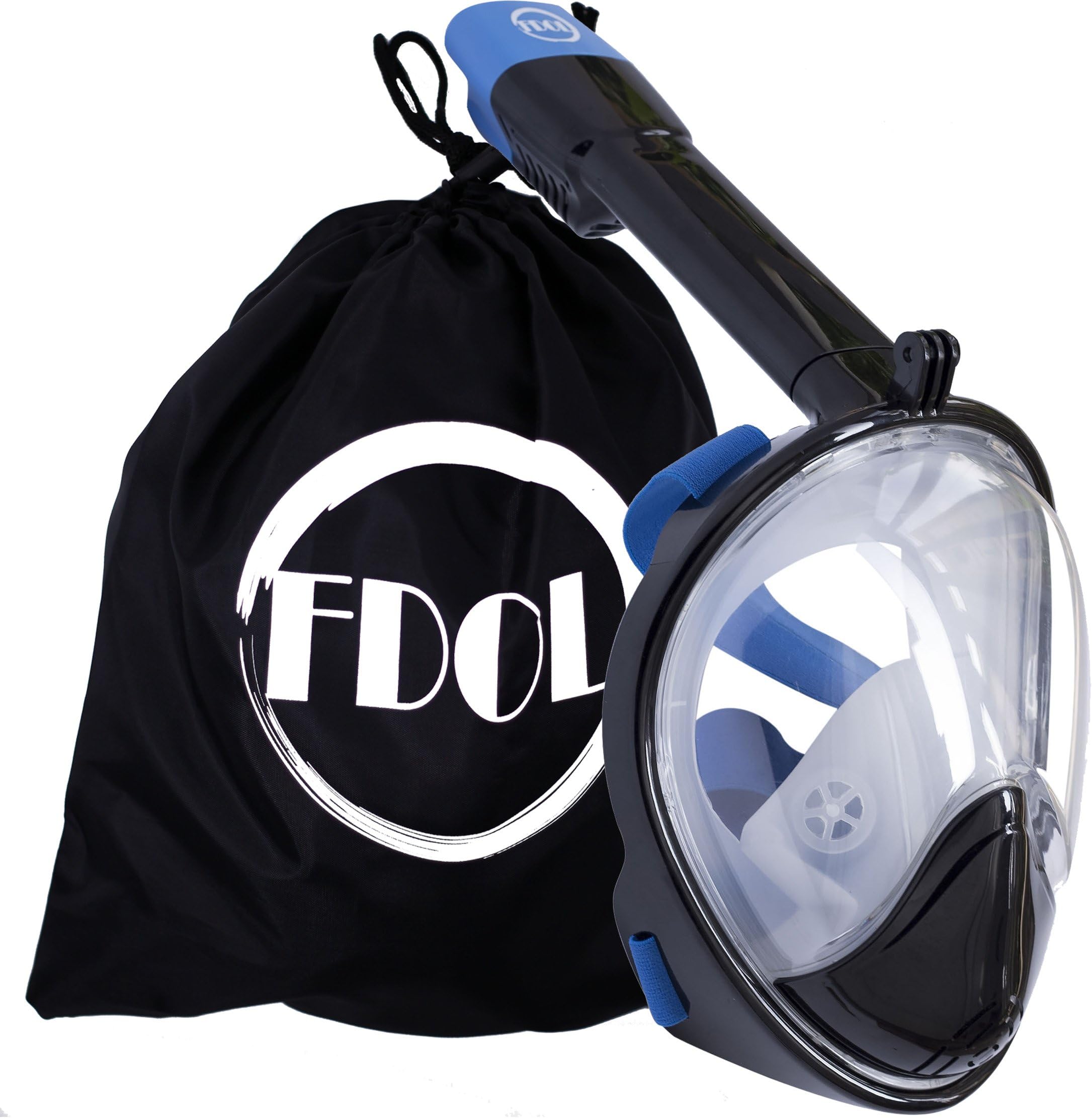 Snorkel Mask 180° Panoramic Seaview Full face, anti-fog anti-leak snorkeling Design, longer Snorkeling Tube - Breath freely, see more Larger Viewing Area than traditional Masks for adults, youth, kids