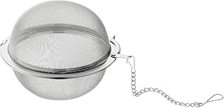 WMF Gourmet Teesieb 6,5 cm, Teekugel mit Kette, Teeei, Gewürzsieb, Gewürzei, Cromargan Edelstahl poliert, spülmaschinengeeignet