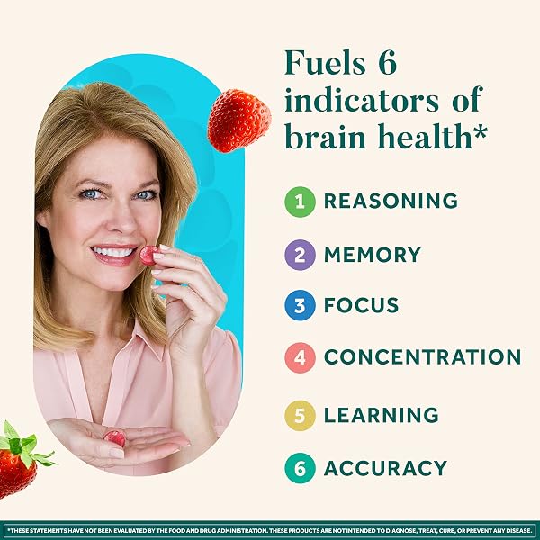 NEURIVA PLUS BRAIN SUPPLEMENT FOR MEMORY,FOCUS & CONCENTRATION+COGNITIVE FUNCTION WITH VITAMINS B6 & B12 AND CLINICALLY TESTED NOOTROPICS PHOSPHATIDYLSERINE AND NEUROFACTOR,50CT STRAWBERRY GUMMIES