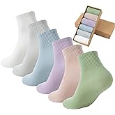 Digoon Women's Mini Crew Ankle Socks Pure Cotton Athletic Casual All Season Socks for Women