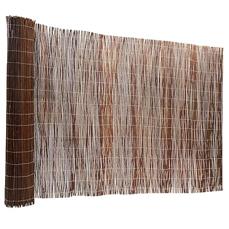 Floordirekt Weidenzaun | 5 Größen | Weidematte | Weidenmatte | Sichtschutz | Dekorative Zäune (200x500 cm)