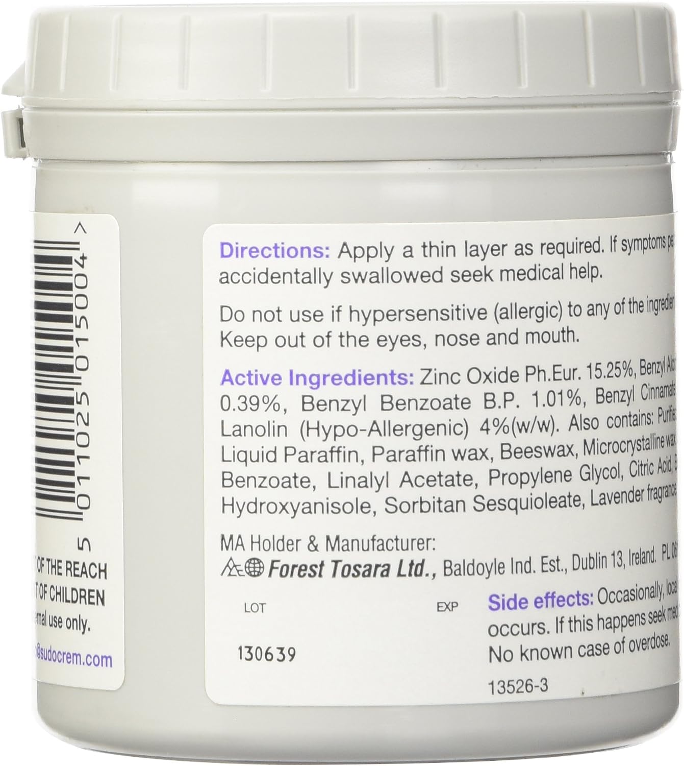 Sudocrem Antiseptic Healing Cream for Nappy Rash Eczema, Surface Wounds, Sunburn, Minor Burns, Acne, Bed Sores and Chilblains, 250g - Image 4