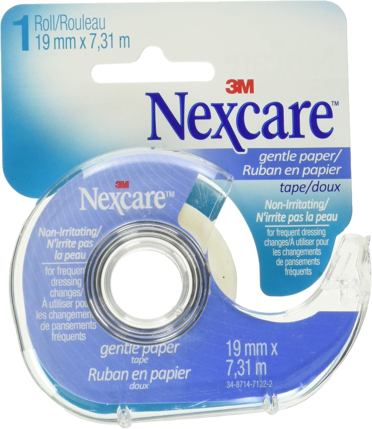 Nexcare Gentle Paper Tape With Dispenser, Tears Easily: Health & Personal Care