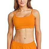 MEIVSO Womens Workout Crop Top Cami Without Built-in Bra Yoga Tank Tops Casual Spaghetti Strap Camisole