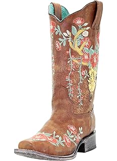 deer skull corral boots
