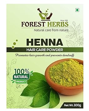 Forest Herbs 100% Natural Organic Henna Powder For Hair - 100 Grams