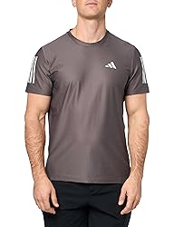 adidas Men's Tall Size Own The Run T-Shirt, Charcoal