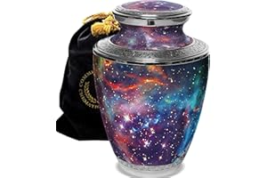 COMMEMORATIVE CREMATION URNS Galaxy Cremation Urn for Ashes Adult Male - Beautifully Handcrafted Urns & Personalized Cremation Urn for Ashes for Women
