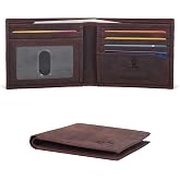 Slim Bifold Leather Wallet for Men - RFID Card Holder Ultra Thin Gift Ideas