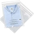 Spartan Industrial - 12” X 18” (100 Count) Self Seal Clear Poly Bags with Suffocation Warning for Packaging, Clothes - Permanent Adhesive