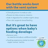Dr Brown's Natural Flow Anti-Colic Options+ Wide-Neck Glass Bottles 9oz Pack of view 4