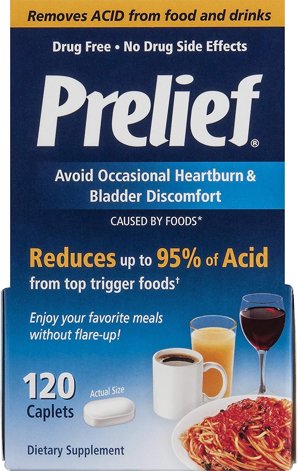 Prelief, Heartburn Relief - 120 Caplets