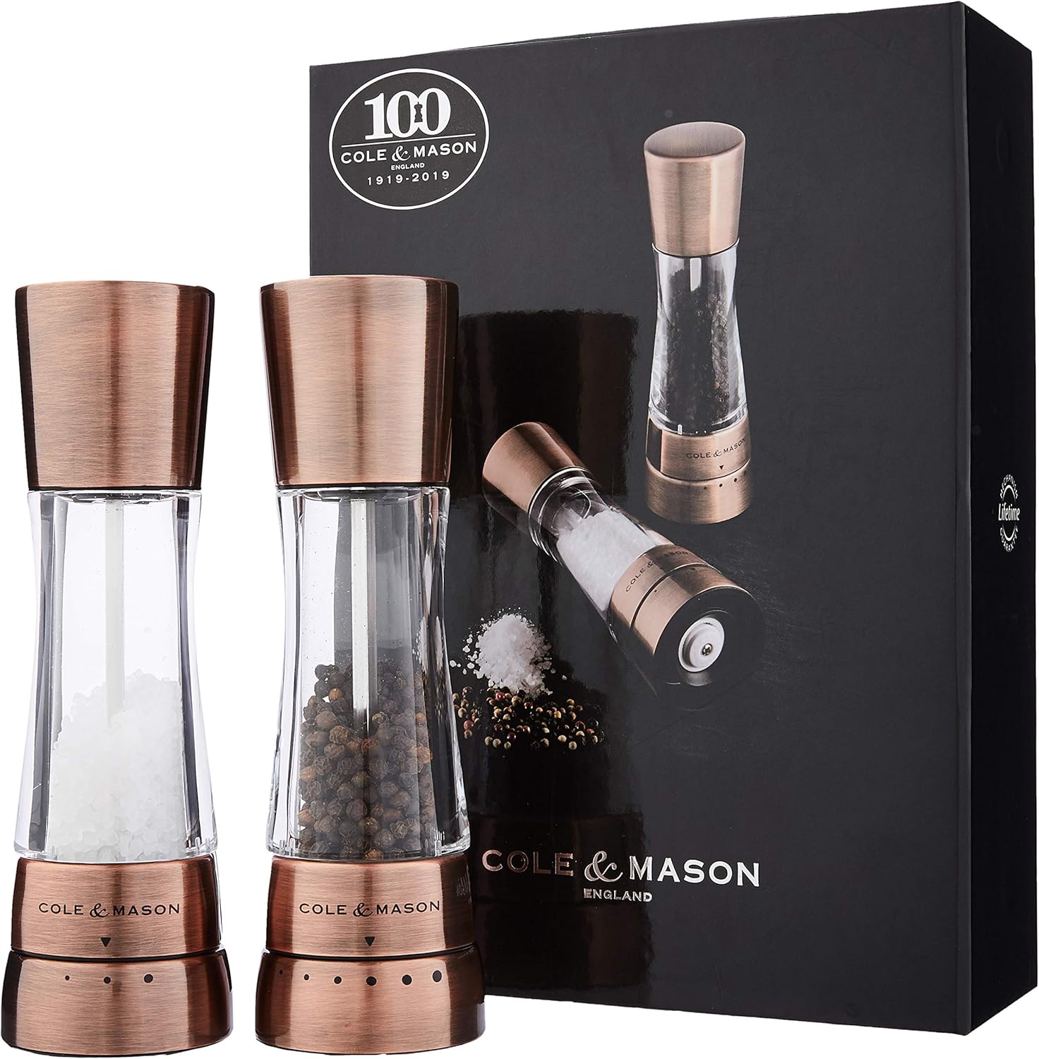 Cole & Mason Gourmet Precision Derwent Salt and Pepper Mill Gift Set