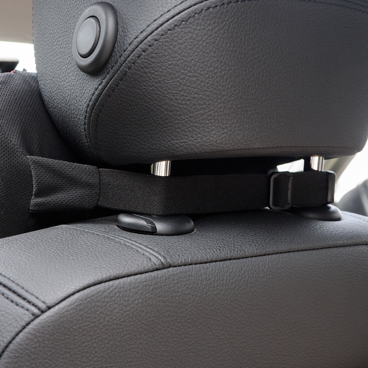 Dreamer Car High Density Memory Foam Car Seat Head Pillow and Neck Pillow,Black