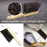 Newman and Cole Natural Wooden Hand Brush Hard Synthetic Bristle view 6