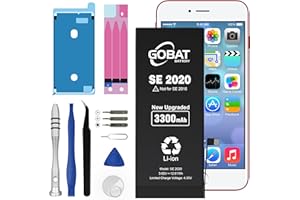 GOBAT Replacement for iPhone SE 2020 Battery,3300mAh High Capacity Battery for iPhone SE 2020 Model (A2275 A2296 A2298) with 