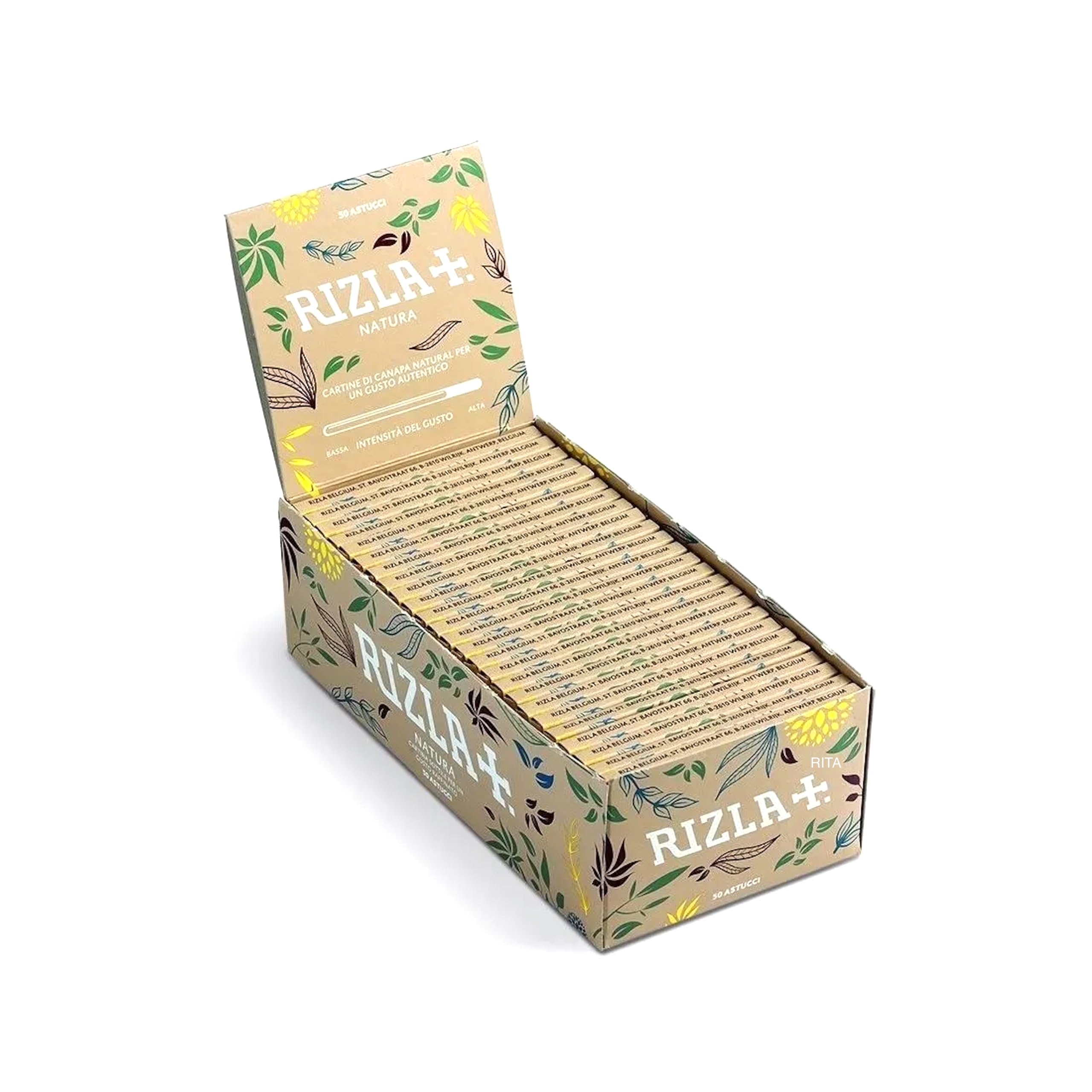Rizla Natura Regular Rolling Papers – 50 Booklets – The Iconic Brand Since 1796