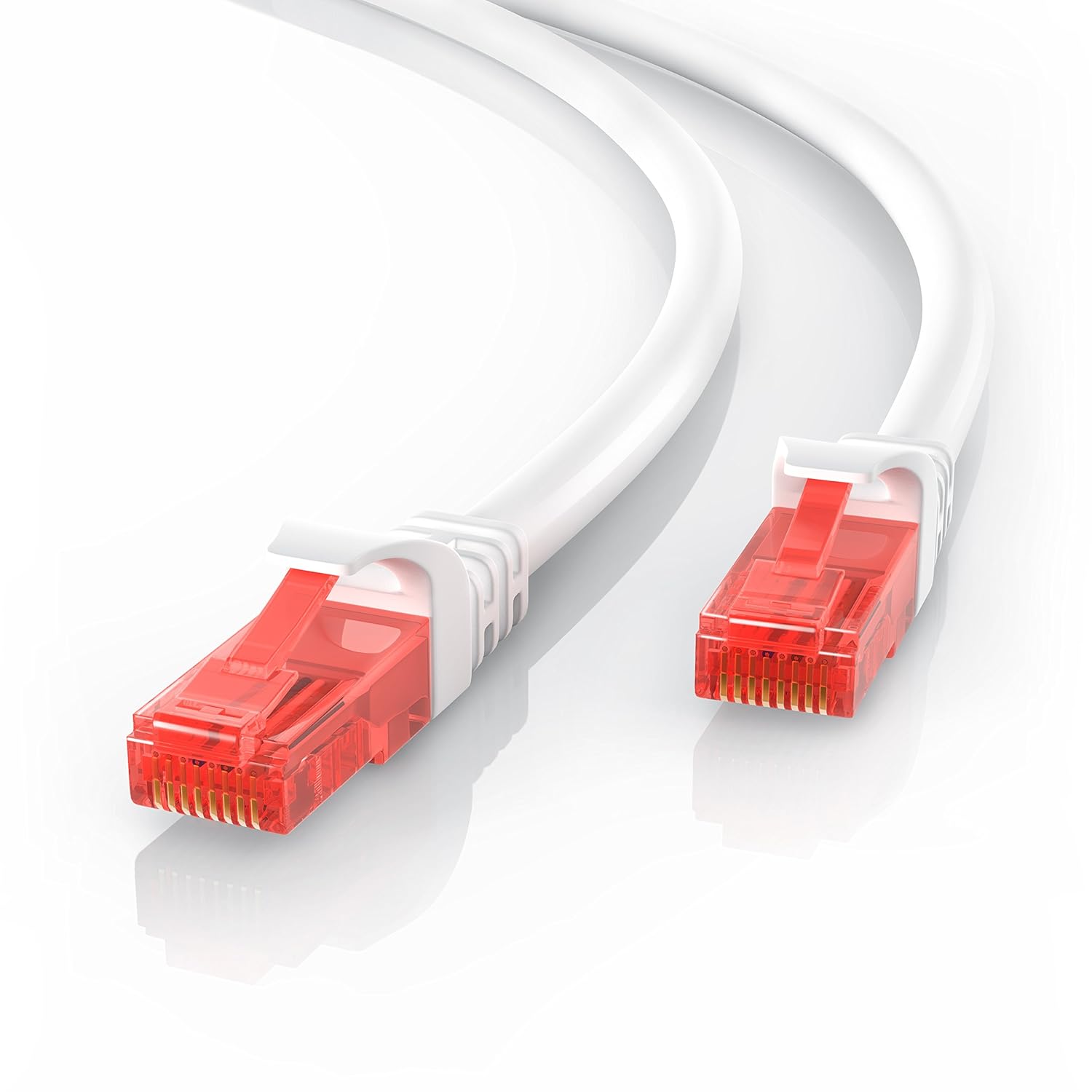 CSL 2m Cat.6 Câble Gigabit LAN Réseau 2X fiches RJ45