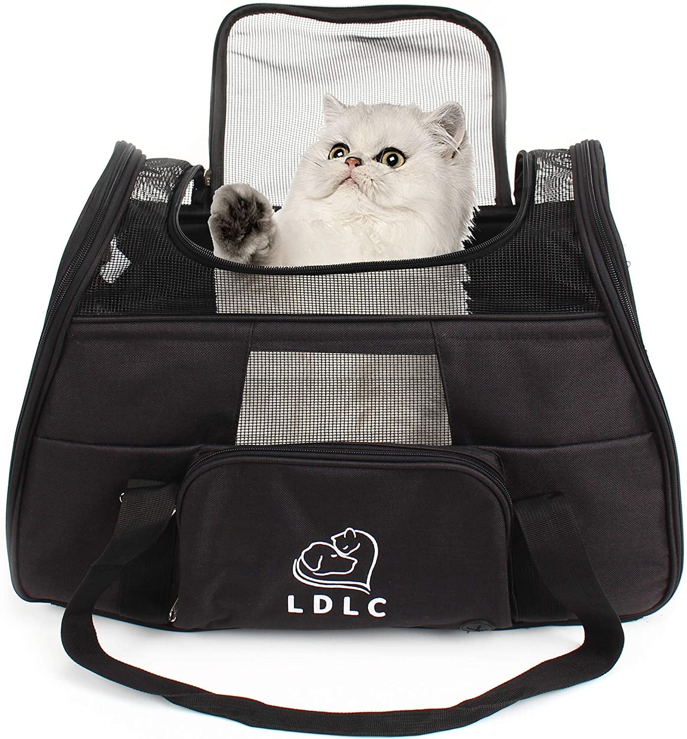 DAWOO Cat Carrier Airline-Approved Travel Pet Carrier,Dog Carrier,Suitable for Small and Medium-Sized Cats and Dogs