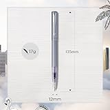 Parker Vector XL Fountain Pen Metallic Silver-Blue Lacquer Medium Nib view 3
