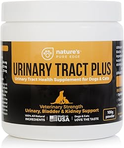 Nature's Pure Edge - Pet Urinary Relief - Veterinarian Grade All Natural D-Mannose and Cranberry Powder Blend for Kidney, Bladder and Urinary Tract Health.