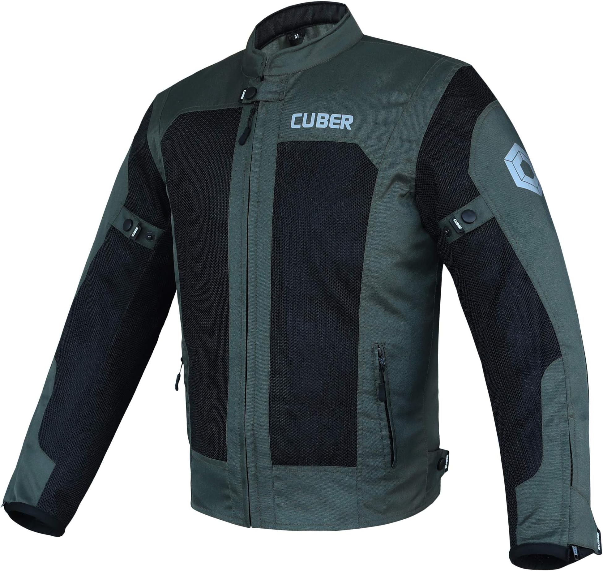 Cuber Mens Motorcycle Jacket With Armor Mesh Cordura 600D Adventure Motorcycle Jackets Mens Breathable Riding Jackets For Motorcycles Men Textile Reflective Protective Jacket For Men Motorbike Gear