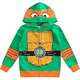Nickelodeon Teenage Mutant Ninja Turtles Michelangelo Boys Zip Up Hooded Sweatshirt for Big Kids