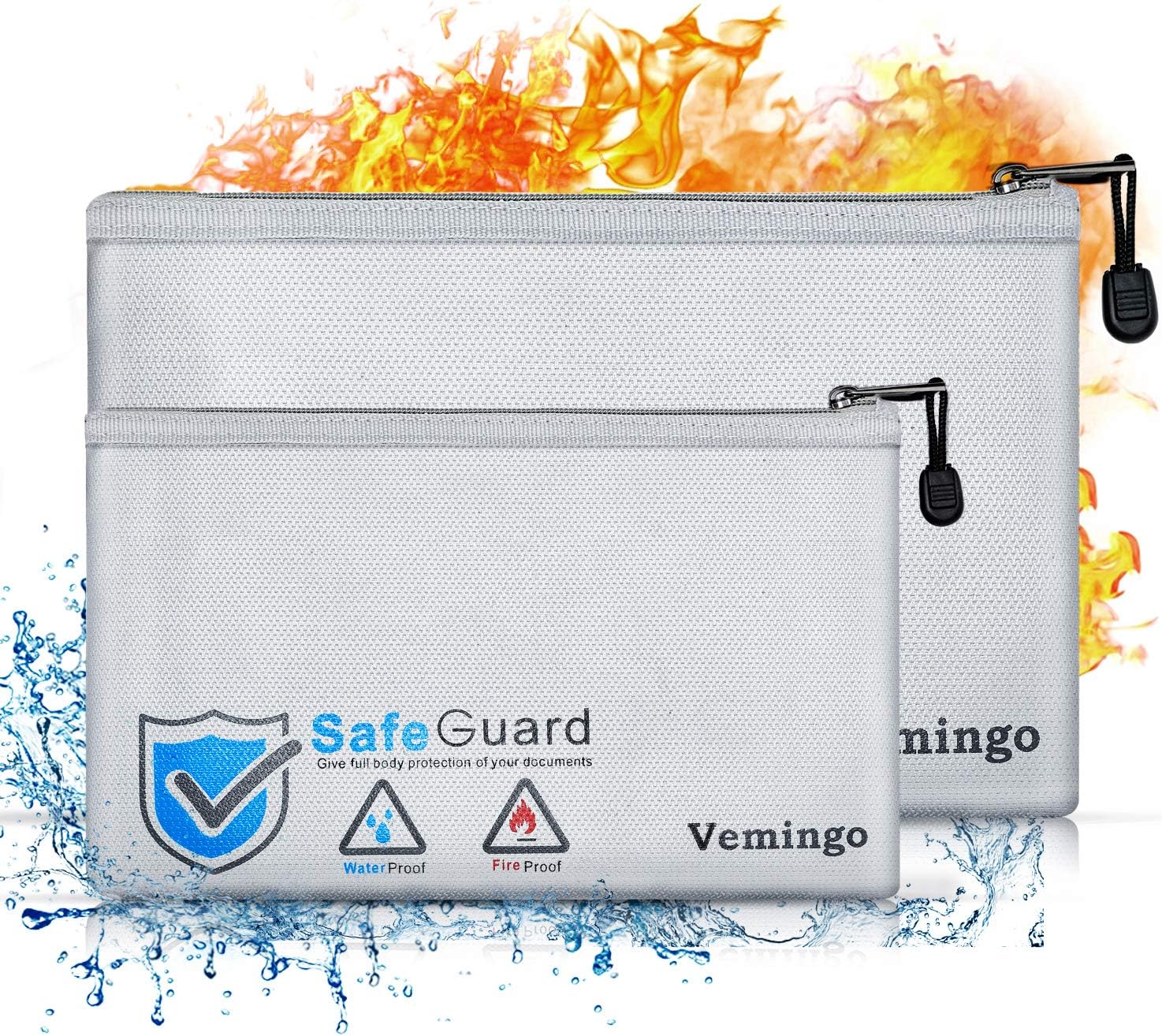 Feuerfeste Dokumententasche 3er Set - Wasserdichte Aufbewahrung Für Wichtige Unterlagen