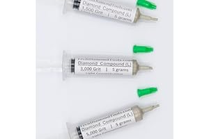 TechDiamondTools Kit of 3 Diamond Polishing Compound Polishing Paste 1500 3000 5000 Grit for Marble Glass Metal Rock Jewelry Resin Silver Gemstone with 10% of Diamond Powder USA Made