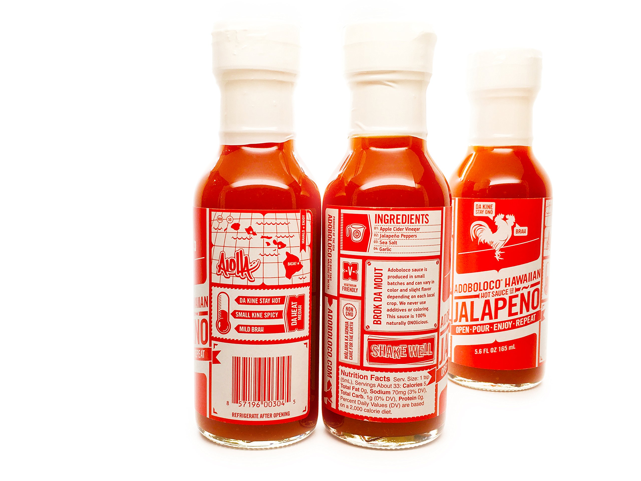 Adoboloco Hot Sauce 5.6oz Bottles (Variety Pack Of 3) on Galleon