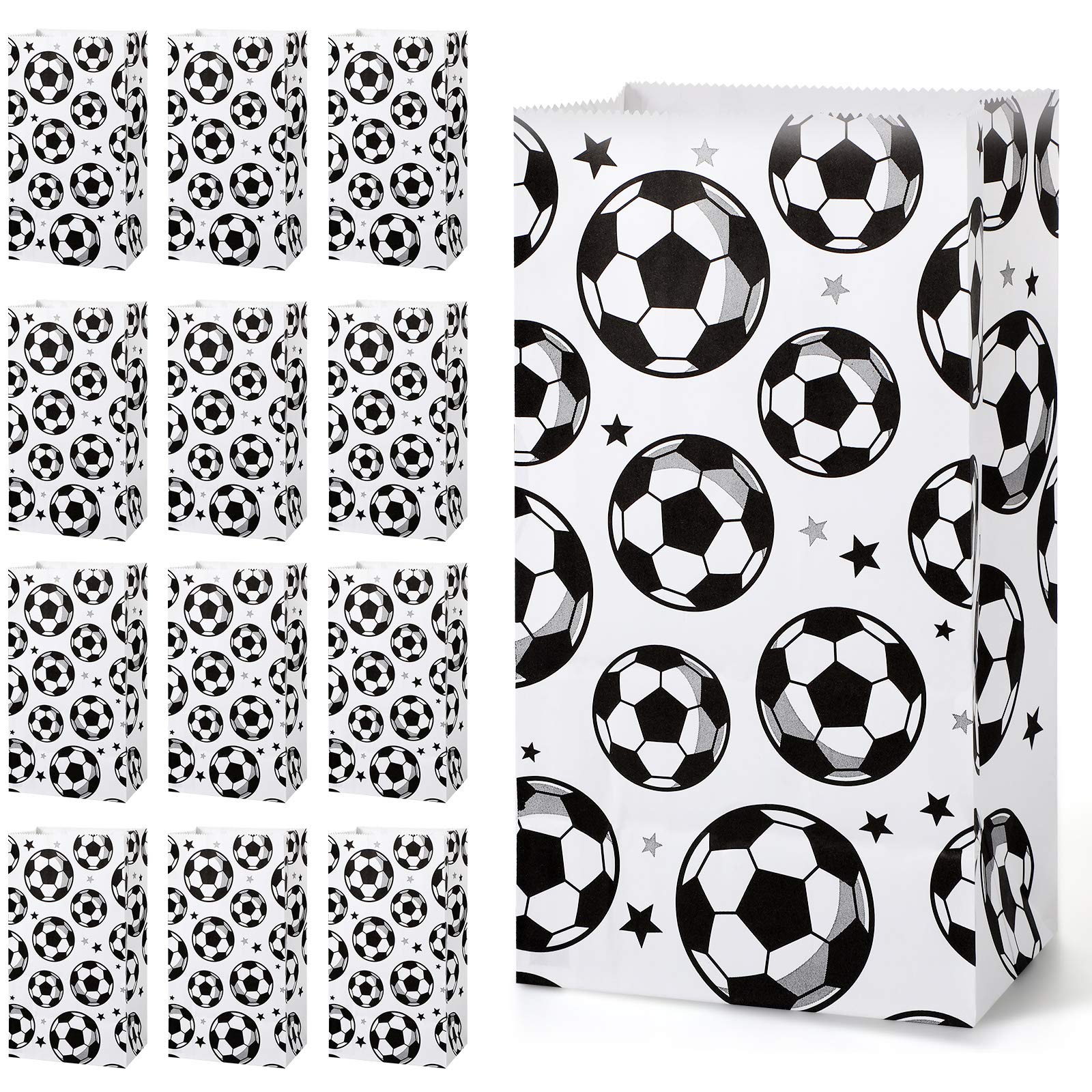 Photo 1 of *Missing Parts*
Blulu 30 Pack Paper Soccer Party Favor Bag Candy Goodie Treat Bags Soccer Print Gift for Football Themed Party Favors