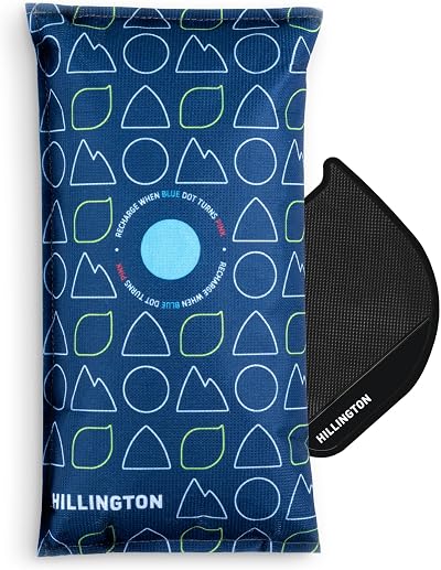 Hillington Car Dehumidifier Bag 1kg Reusable Moisture Absorber with Pads