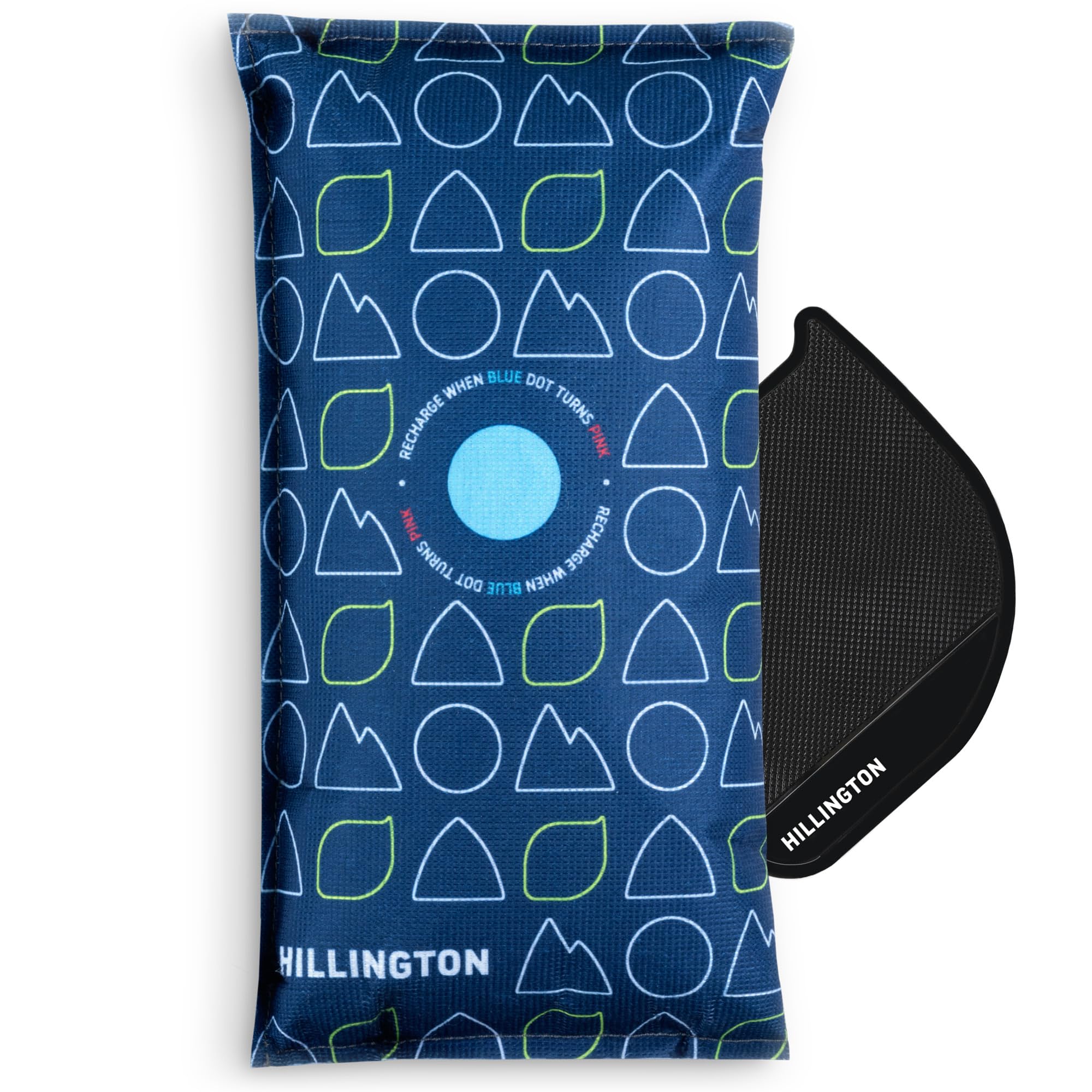 Hillington Car Dehumidifier Bag Reusable 1kg - 1-Pack Moisture Absorbers with Sticky Pads - Microwave Rechargeable, Condensation Absorbers for Windows - Reusable Dehumidifier Bags for Home and Cars