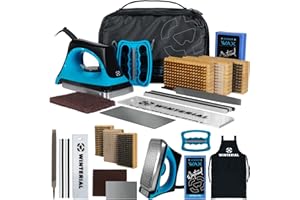 Winterial Snowboard and Ski Tuning Kit, with Iron, All-Temp Snowboard Wax, Angled Edge Tuner File