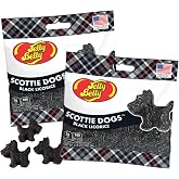 Black Licorice Scottie Dogs, Chewy Gummy Dogs, Great Candy Bowl Filler Treats, 2.75 Ounces (Pack of 2)