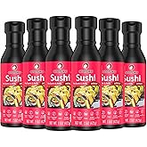 Otafuku Sushi Eel Sauce for Sushi Rolls, Japanese Unagi Sauce Gluten Free, 15 Ounces (Pack of 6)