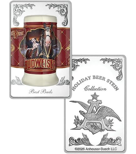 Amazon.com | 20TH ANNIVERSARY EDITION 1999 BUDWEISER HOLIDAY STEIN