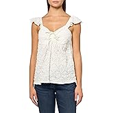 Lucky Brand Women's Textured Babydoll Top