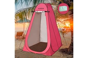 AOSION Privacy Shower Tent,Pop Up Changing Tent,Camp Bathroom Changing Dressing Room,Sun Sunshade Canopy Outdoor Rain Shelter for Camping Hiking Beach Picnic Fishing. (Pink)